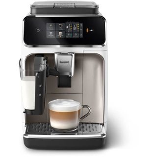 Machine A Café Expresso Broyeur Automatique - Ep2339/40 - Serie 2300 - Lattego - Chrome Blanc