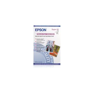 Epson Watercolor Paper - Radiant White Carta Inkjet A3 (330x483 Mm) 20 Fogli Bianco