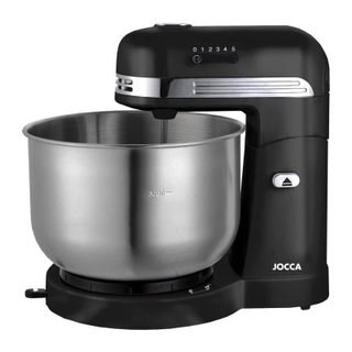 Robot Pétrin - Jocca - Bol En Acier Inoxydable 3,5 L - 5 Vitesses - Noir Et Gris