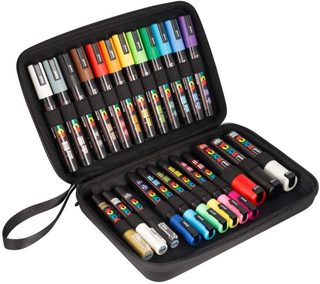 Uni Mitsubishi Pencil - Mallette Posca - 24 Marqueurs Posca - Pointes Extra-fines Pc1