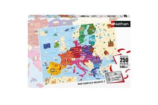 Puzzle Enfant Nathan Carte D'europe 250 Pièces