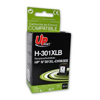 Cartouche Encre Uprint Compatible Hp 301 Xl Noir