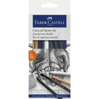 Faber-castell Set D'esquisse Fusain Pitt, 7 Pièces