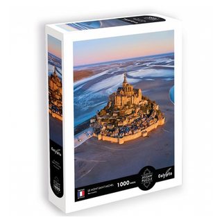 Puzzle Sentosphere Paysages Le Mont Saint-michel 68.5x48 Cm 1000 Pièces Orange Papier Carton