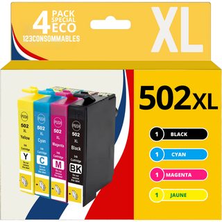 123consommables - 502xl - Cartouche D'encre Compatible Pour Epson 502 Xl Pour Epson Expression Home