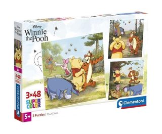 Coffret De Puzzles Clementoni 48 Pièces Winnie L'ourson Multicolore