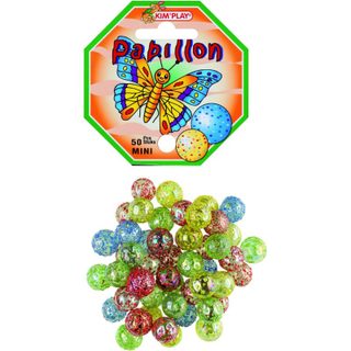 Mini Billes - Filet De 50 Billes - Assortiments Couleurs - Papillon - Jeu - Enfant