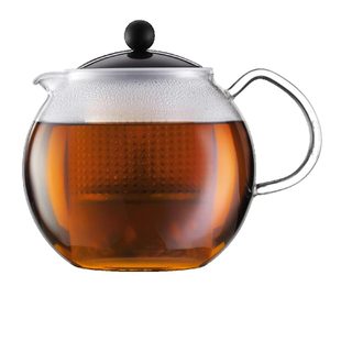 Théière Bodum Assam En Verre Borosilicate À Piston 0,5 L Noir