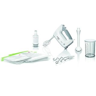 Batteur Électrique - Mfq364v0 Ergomixx - 450 W - 5 Vitesses + Turbo - Blanc / Gris