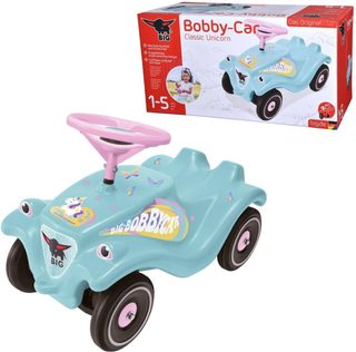 Voiture De Marche Big Bobby Car Licorne - Véhicule Enfant Ergonomique