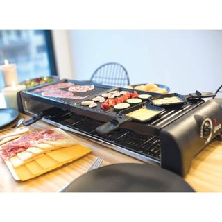 Ensemble De Raclette 12 Personnes 1800 W Noir Livoo