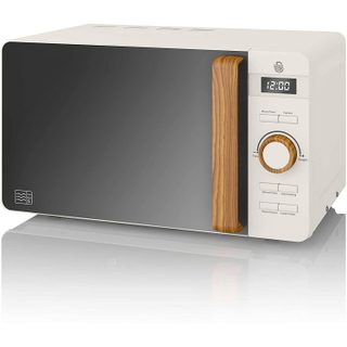 Micro-ondes Digital 20l Design Moderne Nordic Swan Sm22036whtneu Blanc 800w