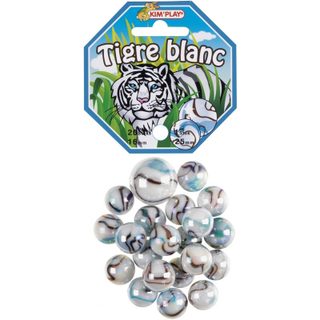 20 Billes+1 Calot Tigre Blanc Kim Play Cou500827