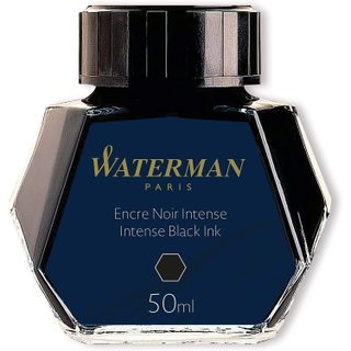 Waterman Flacon D'encre Verre 50 Ml Noir Intense