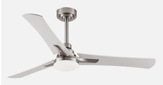 Fabrilamp 182491303 Ventilateur Hêtre, Nickel, Blanc