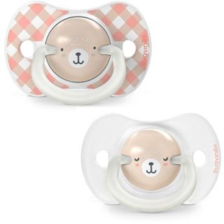 Lot De 2 Sucettes Symétriques - Night&day Wild&free - Sx Pro - 6 A 18 Mois - Rose