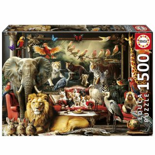 Puzzle - Educa - Le Manoir Des Animaux - 1500 Pieces - 85 X 60 Cm - A Partir De 15 Ans