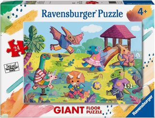 Ravensburger Puzzle Xxl Géant Au Sol - Dinosaures - 24 Pièces