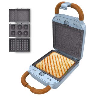 Cecotec Appareil À Sandwichs Rock'ntoast Retro One Blue. Machine À Sandwich Rétro 700w
