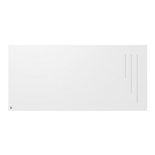 Radiateur Électrique Fixe À Inertie Sèche Céramique 2000w Spark Horizontal Blanc