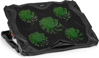 Refroidisseur Pour Ordinateur Portable 5x Ventilateurs Support Refroidisseur Contre La Surchauffe Duronic Lc1