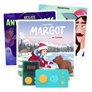 Lunii - Pack 3 livres audio : Margot véto, Brigade anti-monstres, Les 3 Mousquetaires – 5h10 d’écoute