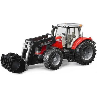 Bruder - 3047 - Tracteur Massey Ferguson 7600 Avec Fourche - Echelle 1:16 - 44,5 Cm