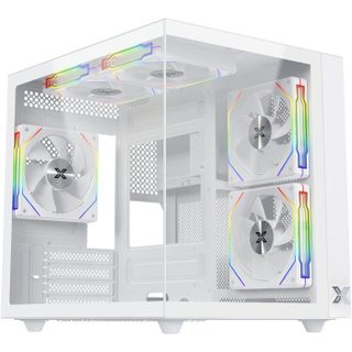 Boitier Pc Sans Alimentation - Aqua M Lite Arctic - En44427 - Cube - Format Micro-atx - Blanc