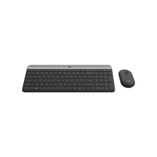 Clavier Et Souris Sans Fil Logitech Mk470 Slim Qwertz Allemand Gris