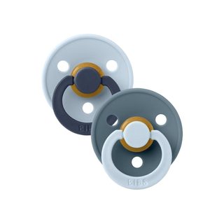 Tétines Bibs Studio Colour Lot De 2 Caoutchouc Naturel T2 Bleue Mix Petrol 45 Mm