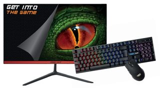 Keepout Xgm22kitv2 Écran Plat De Pc 54,6 Cm (21.5") 1920 X 1080 Pixels Full Hd Led Noir, Rouge