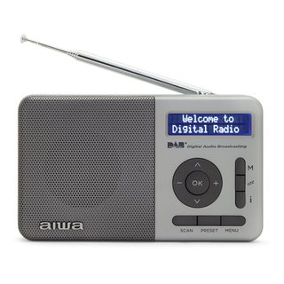 Aiwa Rd-40dab/sl Radio Portable Numérique Argent