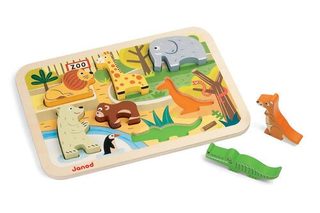 Puzzle Janod Zoo 7 Pièces Multicolore Bois
