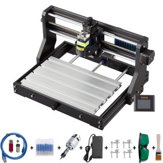 Graveur Cnc Vevor 3018 Zone 30x18x4,5 Cm Laser 2500 Mw Aluminium