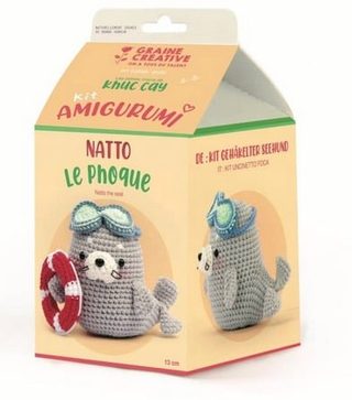Kit Amigurumi Graine_creative Amigurumi Phoque 13 Cm Multicolor Plastique