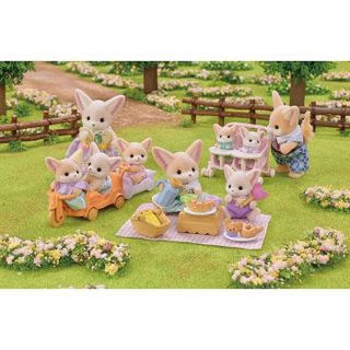 Set De Pique-nique Fennec - 2 Personnages, Vélo Et Accessoires