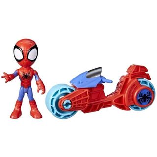 Figurine Spidey Avec Moto, Jouet Préscolaire Pour Filles Et Garçons, Marvel Spidey Et Ses Amis Extraordinaires