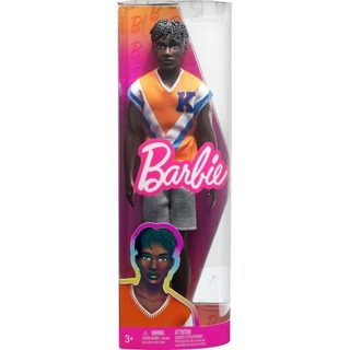 Poupee Ken Noir Fashionistas Avec Short Et Maillot - Barbie - Mattel - Hpf79
