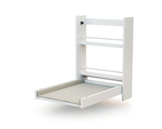 Webaby Table à langer murale rabattable en bois avec matelas ESSENTIEL