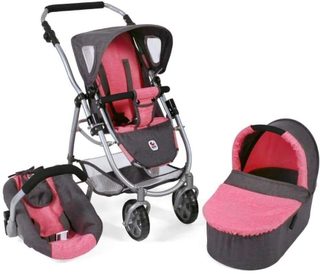Poussette Bayer_chic Emotion 3in1 67x43x77 Anthracite/rose