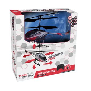 Hélicoptère Télécommandé Elite Copter Mk1 1/24 Apparence Métal Rouge 23cm Turbo Challenge