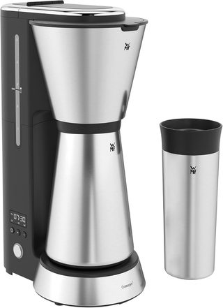 Cafetière Électrique Avec Écran Lcd Et Minuterie 760w Gris Noir