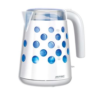 Bouilloire Électrique Rétro-éclairée. 1,7 L, Sans Fil, Filtre Anti-calcaire Mpm Mcz-86 Blanc 2200w