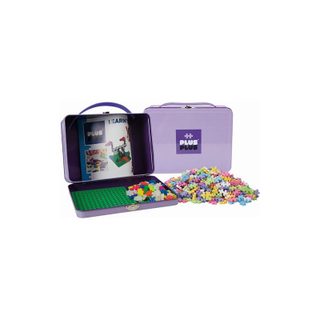 Jeu De Construction Plus Plus Valisette En Métal Pastel 600 Pièces