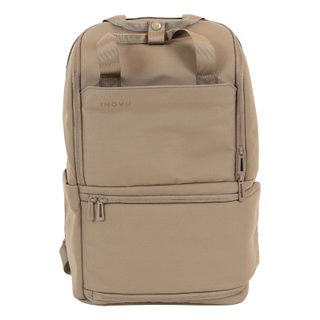 Inovu Sac À Dos Pc 15.6" Genius Backpack Beige – 18l, Hydrofuge, Pochette Appareil Photo & Accessoires, Sangle Bagage
