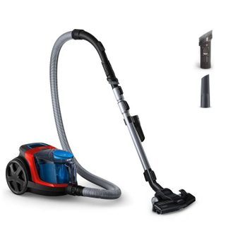 Aspirateur Traîneau Sans Sac - Fc9330/09 Powerpro Compact - 900 W - 76 Db - Filtre Anti-allergie - Rouge