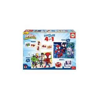 2 Jeux Éducatifs Basiques Et 2 Puzzles - Educa - Educa Superpack Spidey & His Amazing Friends