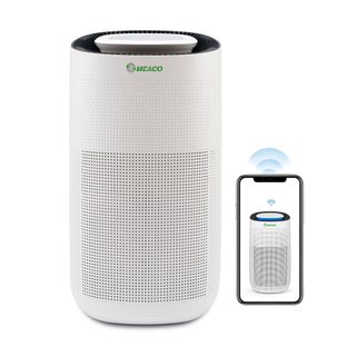 Purificateur dair Meaco Meacoclean CA HEPA 76x5 wifi filtre H13 HEPA silencieux 25db blanc
