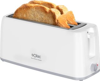 Grille-pain Blanc 1200w 4 Tranches Longues