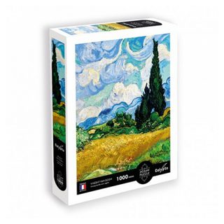 Puzzle Sentosphere Œuvres D'art Champ De Blé Avec Cyprès 68,5 X 48 Cm Orange Autre(s) Matière(s)